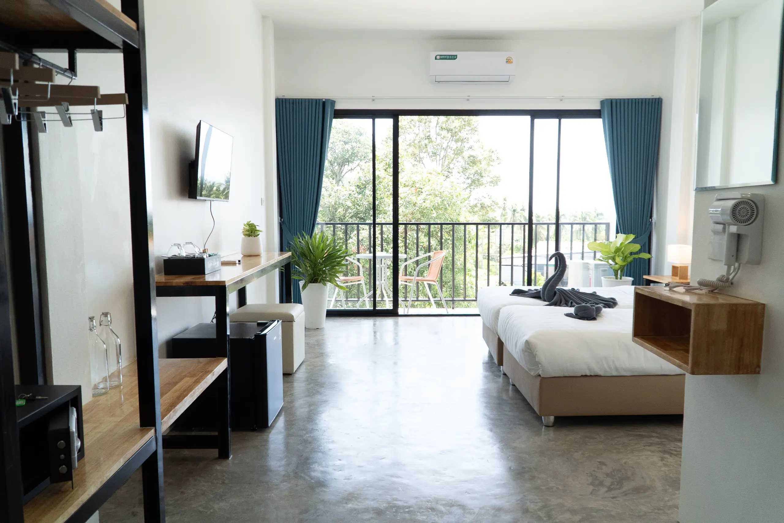 Habitación Superior con vista al mar y atardecer